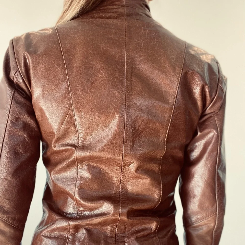 Beautiful brazilian genuine leather jacket - Picture 4 of 12